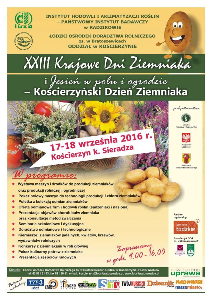 Plakat XXIII Krajowe Dni Ziemniaka